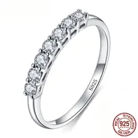 Anelli originali 100% solidi 925 anelli in argento sterling per le donne Fashion Engagement CZ Diamond Wedding Belle Gioielli Accessori regalo R328