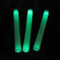 電子LEDカラフルな発光スポンジフォーム蛍光シルバーロッドで作られたコンサート蛍光スティック卸売カスタム