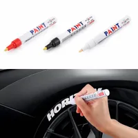 Color Pen Set Impermeable de Goma Pintura Permanente Rotulador Rotulador de Neumático de Coche Neumático Ambiental Pintura Marcador DLH208