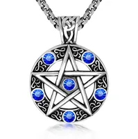 Supernatürliche Halskette Pentagramm Pentacle Fünfzeige Stern Wicca Pagan Dean Winchester Anhänger Vintage Gothic Schmuck Großhandel