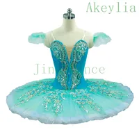 Aqua Blue Professional Ballet Tutu Dames Notenkraker Fairy Doll Ballet Stage Kostuums Roze Slaapschoonheid Pancake Tutu