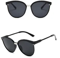 Black Vintage Cat Eye Sunglasses Frauen Marke Designer Oculos de Sol Feminino Strahlen Schutz Gespiegelte Sonnenbrille 2019 Übergroße Eyewear # 92