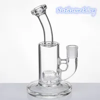 Mini Glas Bong Dicker Banger Aufhänger 14mm Weibliche Gelenk 100% Glas Bong Aufhänger Hohe Borosilikatglas DAB Rig 925