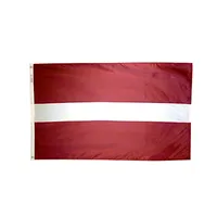 Lettonia Bandiera 3x5FT 150x90cm stampa del poliestere coperta Hanging Bandiera esterna nazionale con ottone Occhiello di trasporto