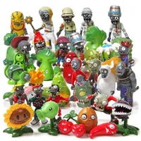 Hot 40 pçs / set Vs Pvz Plantas Zombies Pvc Figuras de Ação Boneca de Brinquedo Conjunto Para A Decoração Do Partido Coleção C19041501