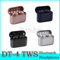 DT-4 tws 5.0 kablosuz bluetooth renkli düğme kontrolü kablosuz kulaklık spor stereo kulakiçi kulaklık Bluetooth