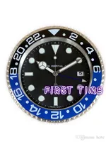 Decoración del hogar reloj de pared de diseño moderno marca de alta calidad nueva cara luminosa de acero inoxidable calendarios FT-GM001