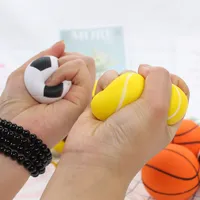 Cartoon Basketball Fußball Baseball Squishy Squeeze Toy Langsam steigende weiche Dekompression Spielzeug Geschenk für Kinder Kinder