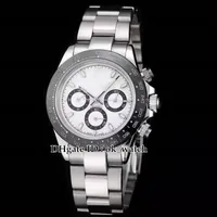 Novo Black Cerâmico Bezel Preto Branco Dial Automático Mens Relógio 116500Ln 116500 Alta Qualidade Sapphire Glass Watch 40mm Gents Melhores relógios