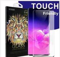 Freeship HotSell för S10 5G plus inget hålglas Samsung Galaxy S6 S7 Edge 5D Full täcka Fingeravtryck UNCCLCLE Tempered Glass Screen Protector