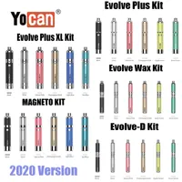 Authentic Yocan Evolve Plus XL Evolve D Magneto Cire Vaporisateur Kit Concentré à base de plantes Vape Pen e Kit de démarrage de cigarette 2020 Version originale