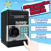 Nieuwe Elektronische Piggy Bank ATM Wachtwoord Money Box Cash Munten Saving Box ATM Bank Safe Box Automatische Storting Bankbiljet Kind Gift