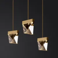 Lampe de pendentif de cristal de luxe moderne de luxe Ligne de pêche créative Chambre à coucher Chambre à coucher Chambre de plafond Plafonnier PA0676