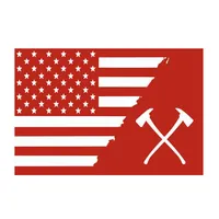 Американский пожарный топор флаг 3x5ft Печать Полиэстер Club Team Sports Крытый с 2 ​​латунными креплениями, свободная перевозка груза