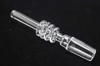100% réel Quartz pointe Domeless ongles Quartz clou avec 18mm 14mm 10mm Joint pour Mini Dab pipe en verre Bong