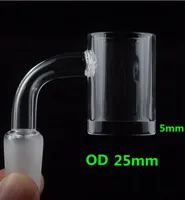 2020 Laatste XL XXL Platte Top 5mm Clear Bottom Quartz Banger Quartz Nail 10mm 14mm 18mm Male Vrouw voor Glass Bongs DAB RIGS