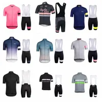 Rapha Takımı Bisiklet Kısa Kollu Jersey Önlüğü Şort Setleri Açık Spor Yol Spor Erkek Giyim Döngüsü K11011 Giymek