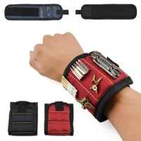 Magnetic Wristband Portable Repair Tool Bag Chiodi punte da trapano Viti Holder Braccialetti magnetici forte Chuck Elettricista Cintura da polso Toolkit