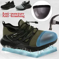 Cungel Emniyet Ayakkabıları Erkekler ve Kadınlar Çelik Toe Wark Ayakkabı Hava Güvenliği Çizmeler Delindirmez Çalışma Sneakers Nefes Ayakkabı