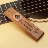 Woodman Premium Wooden Kazoo Orff Instruments Ukulele Partenaire de guitare Bois Harmonica Kazoo avec instrument de flûte en métal