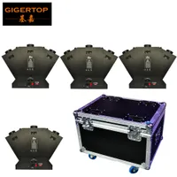 Flight case packing 4XLOT 3 Heads fire Machine Triple flame machine DMX control Flame projector for Wedding Party Stage Disco Effects LLFA