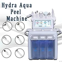 6IN1 H2-O2 HYDRA Dermabrasion Aqua Peel Rf Bio-Lifting Facial Hydro Eau Microdermabrasion Machine faciale