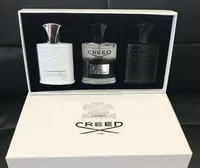 Mężczyzna Creed Mężczyźni Zapachy Zestaw 30ml * 3 sztuk Przenośne Zestawy Zapachowe Długotrwałe Dżentelmen Perfumy Zestawy niesamowite Zapach Parefum