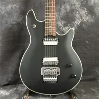 Custom Shop Black Electric Guitar Floyd Rose Tremolo Gitarrer Kina Kits Silver Body Tillgänglig, Gratis frakt