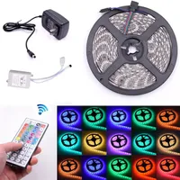 LED Strip Lights 5M RGB SMD3528 Stri Light Color Changing with Remote for Home Lighting Kitchen Bed Flexible