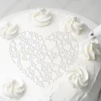 1 PC Plastikowe Cake Szablony Miłość Kierowy Kwiat Spray Szablony Szablony Urodzinowe Mold Dekorowanie Piekarni Narzędzia DIY Formy Kremówka Szablon
