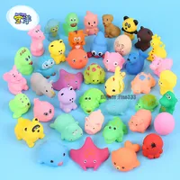 Cute Animal Baby Bath Toys for Children PVC Float Squeeze Sound Dabbling Toys Kids Cat fish Bathroom Pinch Spray Toy