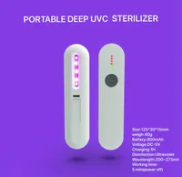 Personal care Far UVC light Ultraviolet Handheld Sanitizer 3 LED UV Sterilization Lights Travel Wand uv flashlight Household Toilet Car Pet