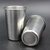 350 ml de acero inoxidable de 12 Copas Oz Pint tazas de agua Vasos apilables e irrompible de bebida Copas EEA1127-1