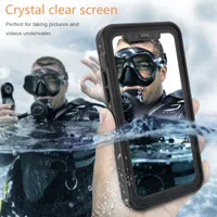 iPhone para o caso do mergulho Diving Telefone 11 Pro Waterproof Case X XS XR Max Caixa à prova de choque Dustproof completa IP68 Corpo