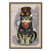 DIY Cat Diamond Art Kit 2018 Squirrel Cat 5D Square Mosaic Cross