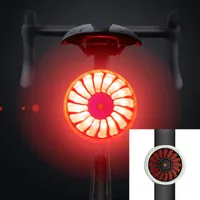 Велосипедный велосипед задний свет смарт тормозные чувствительности IPX6 водонепроницаемый USB зарядки велосипедных задних фонарей светодиодных велосипедов