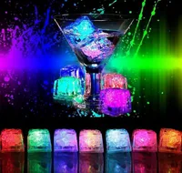 LED Light Ice Cubes Luminous Night Lamp Party Bar Wedding Decoration Party Supply LED Luminous Toys LLFA