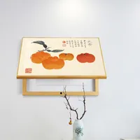 Pinturas decorativas chinesas da caixa do medidor elétrico, quadro de madeira impermeável, tipo clamshell preto