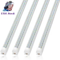 8ft LED Tube Light 120W D Shaped Integrated LED Tubes 300 Degree Lighting 576LEDs 12000 Lumens AC 100-305V Stock in US