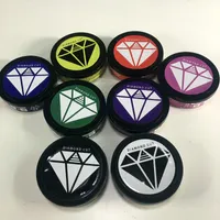 Empty 3.5g Colorful Diamond Cut Exotics Cali Tin Can Exotic with Stickers Labels 100ml Press tins 73x23mm Cans hand seal