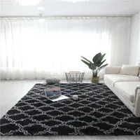 Chambre de peluche luxueuse tapis de moquette avec des tapis de cheveux longs lavables pour salon de luxe maison décoration moelleux tapis de tapis de grande surface moelleux