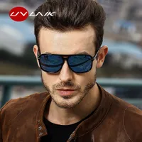 대형 선글라스 남성 편광 된 미러 고글 태양 안경 운전 남자 브랜드 디자이너 레트로 HD 드라이버 패션 상자와 선 글래스