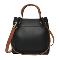 New Fashion Women&#039;s Outdoor Solid Color Leather Messenger Bag Shoulder Bag Bags Borsa a tracolla da