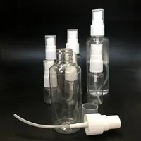 60ml durchsichtigem Kunststoff Tragbare Duftstoff-Spray-Flasche Leere Flaschen Parfüm nachfüllbar Mist Pump Parfümzerstäuber Reisen freies Verschiffen