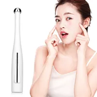 Vibrating Eye Massager Micro-Huidige Wand Negatieve Ion Importeren Frown Lines Remover Anti Rimpel Eyes Face Skin Care Tools Gratis schip