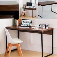 EEUU Escritorio ordenador Tabla de madera Home Office Furniture Estación de trabajo de Brown Sala de estar Decoración En Stock