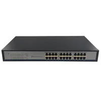 Rack 19&quot; 24 port switch poe 24v power supply for Ubiquiti UniFi Nanostation Mikrotik CPE Repeater Access Point wifi switches POE
