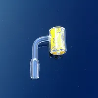 25mm OD-Quarz-Banger Nägel 14mm 18mm Männlich Weiblich mit gelbem Sand Farbwechsel Thermochromic Bucket Domeless Thermal Quarz Banger Nail