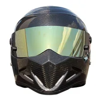 Karting Auto Carbon Fiber Full Face Motorfiets Helm Dot Outdoor Volwassen Volledige Gezicht Helm Motocross Off-Road Dirt Bike Motorfiets ATV-4 Helm