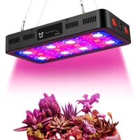 2400W التحكم الموقت LED أضواء تنمو، الطيف الكامل أدى ضوء النمو مع الخضار ومفاتيح بلوم للنباتات في مراحل متزايدة مختلفة